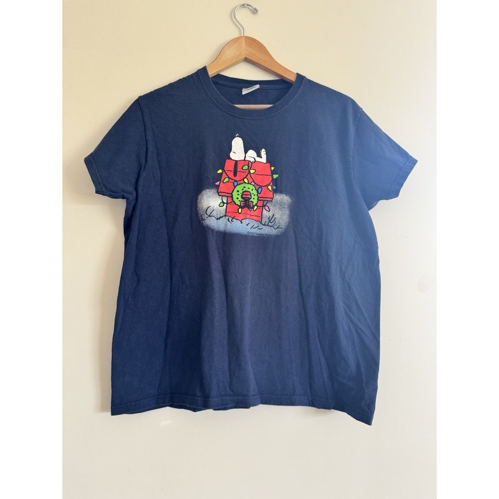 Snoopy Charlie Brown Peanuts Shirt Holiday Christmas Women's Size Large